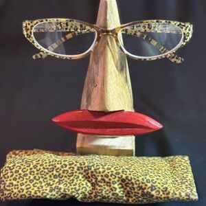 Sight Station - Leopard Print Reading Glasses +1.50 Strength w/ Case